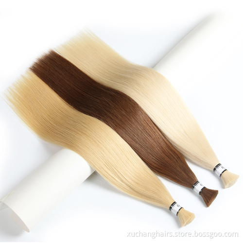 bulk hair extension natural light color unprocessed virgin indian 100% remy hair bulk 20 22 inch 100g afro kinky bulk human hair